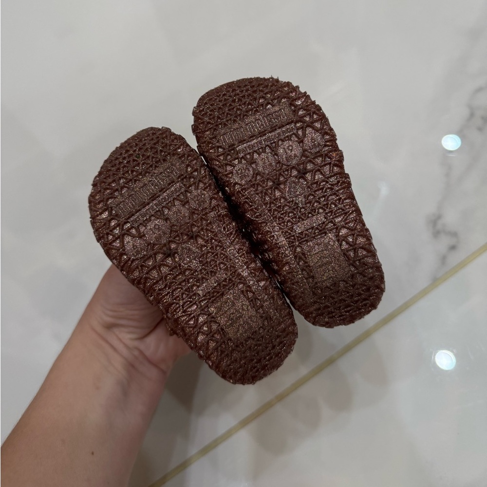 Mini Melissa Campana Rose Glitter Shoes - Picture 3 of 7